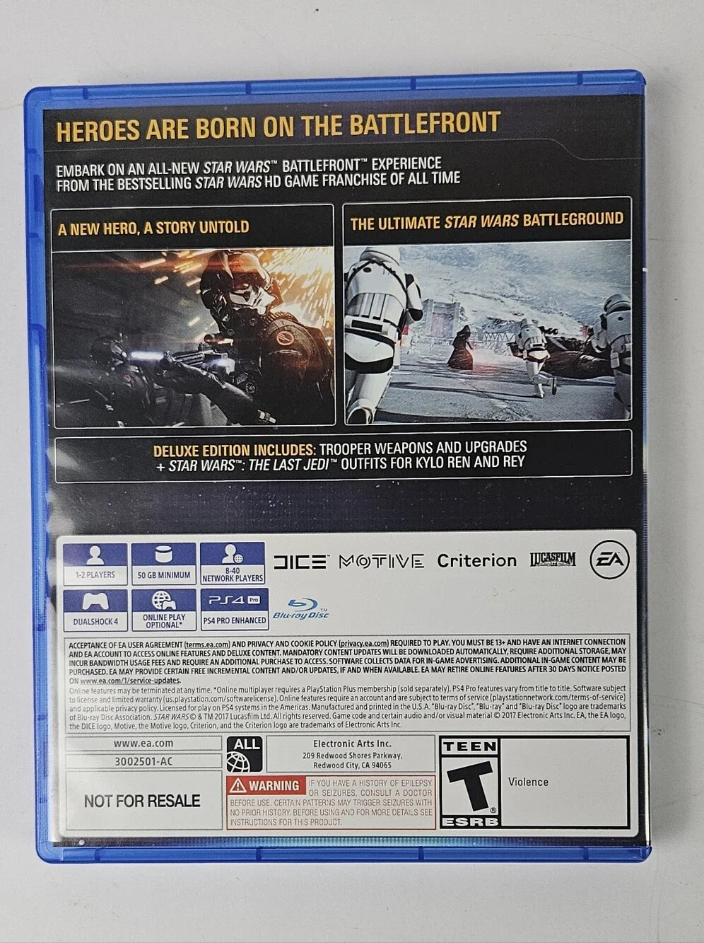 PlayStation 4 Star Wars Battlefront II - Elite Trooper Deluxe Edition (Black)